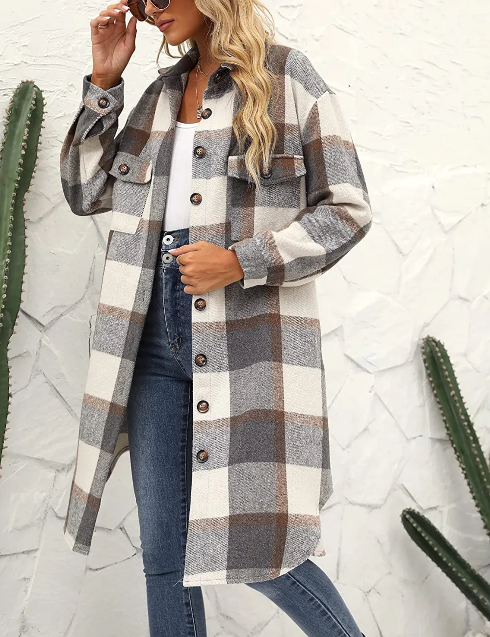 Joanne | Veste en laine longue et tendance