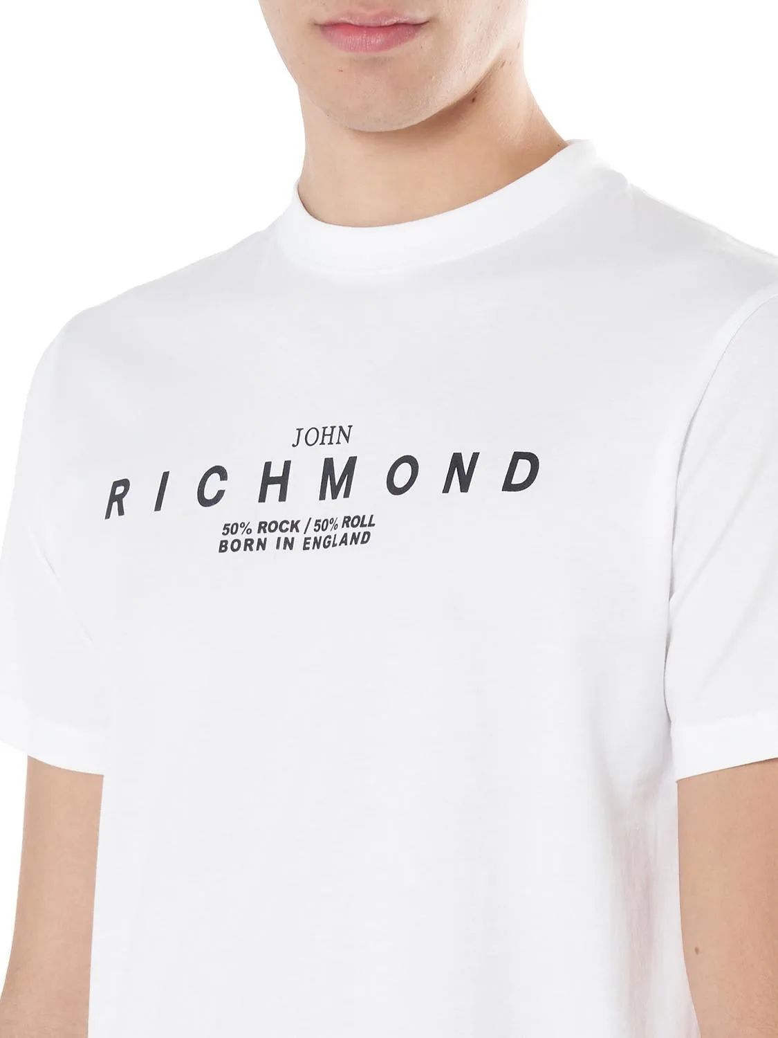 John Richmond Kamada T-Shirt En Cotton Blanche - Achetez À Prix Outlet!