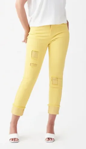 JOSEPH RIBKOFF- PANTALON STRASS JAUNE REF: 221918