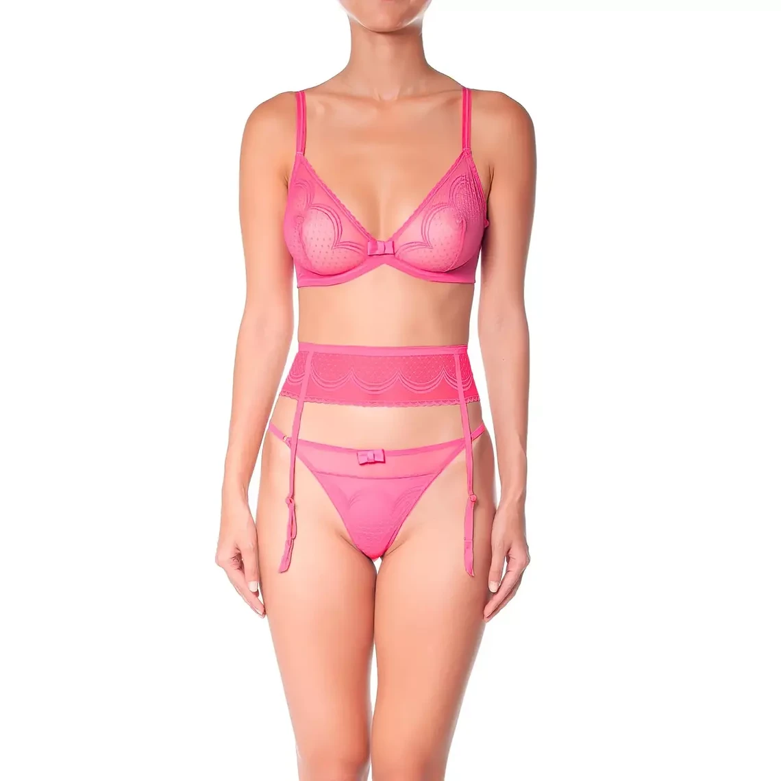 Ladies Night Porte-jaretelle fuchsia | 3 Suisses