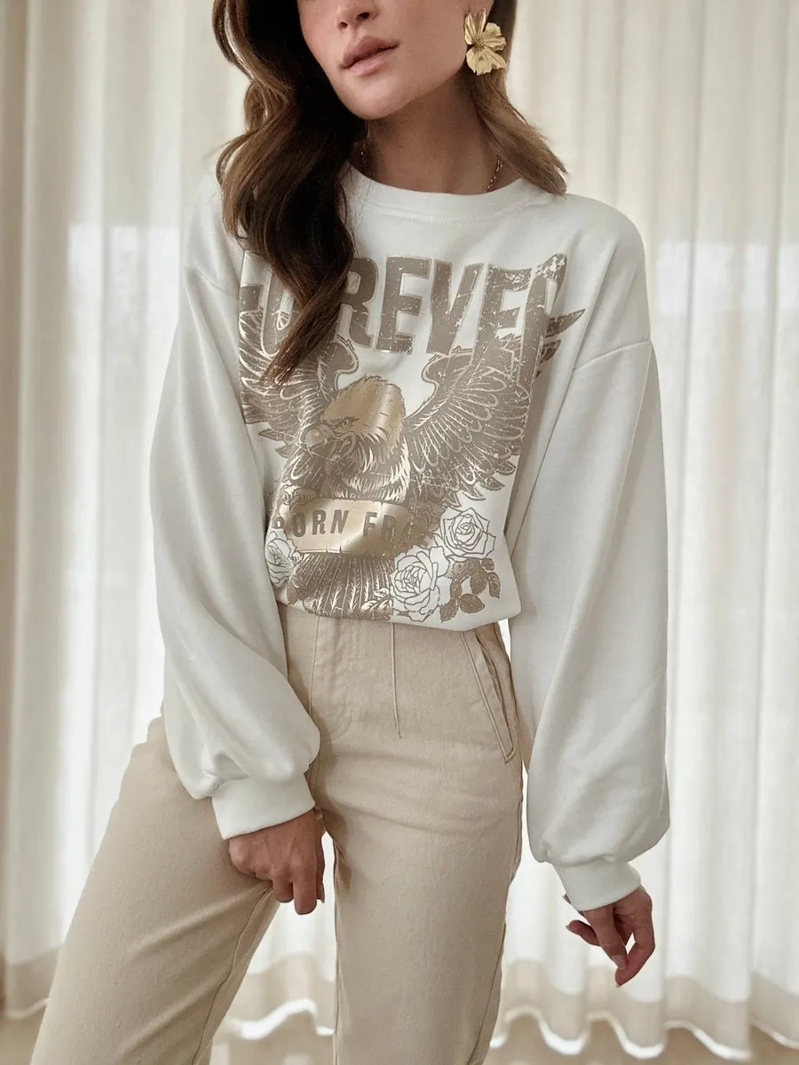 Le sweat Oxana blanc