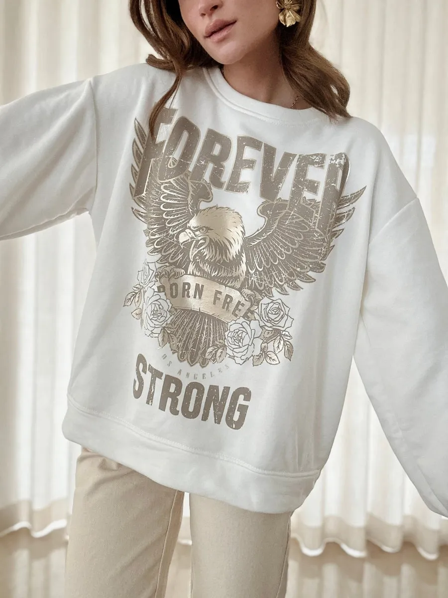 Le sweat Oxana blanc