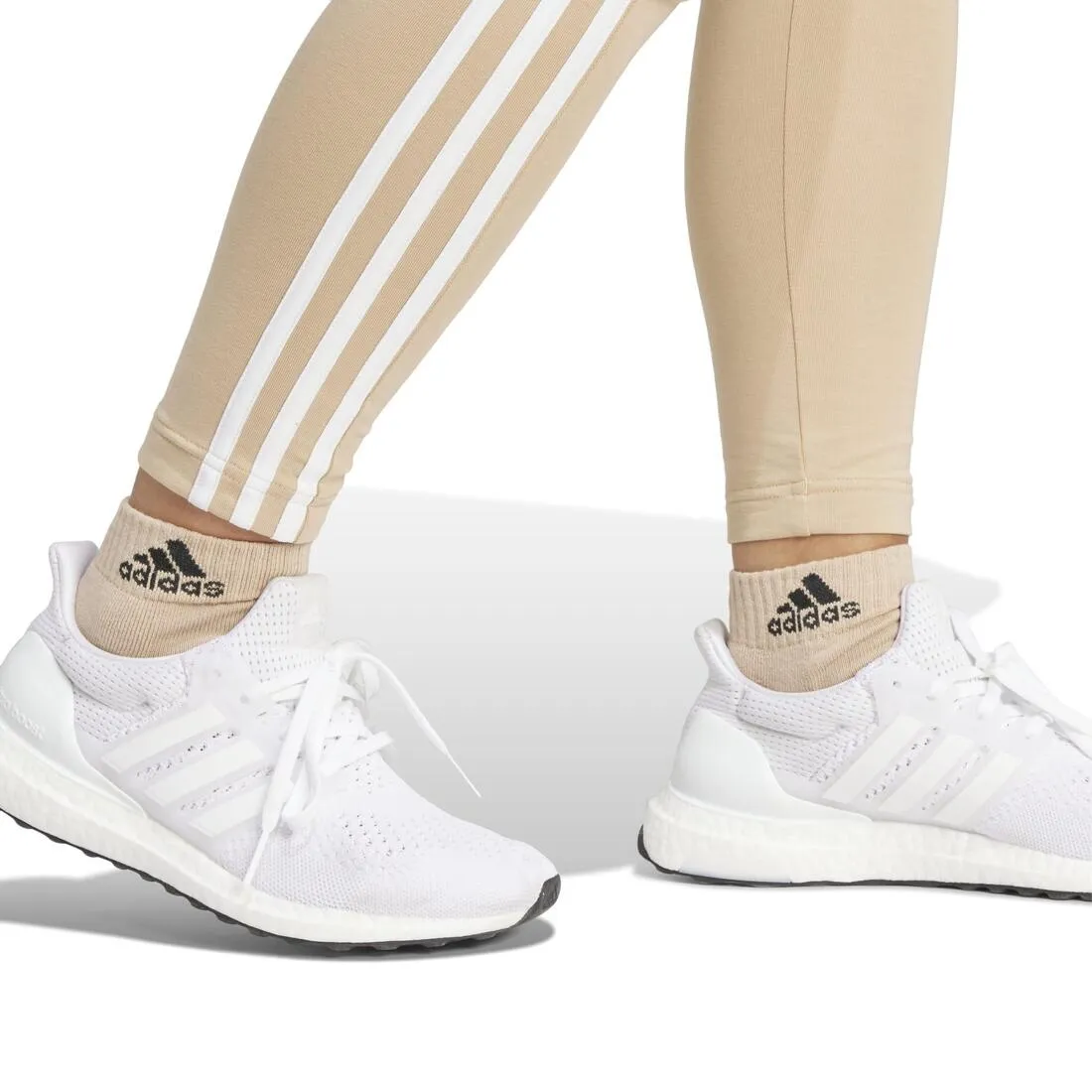 LEGGING DE FITNESS SOFT TRAINING ADIDAS FEMME BEIGE