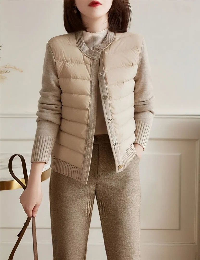 Lilian - Gilet en maille chic avec doublure légère