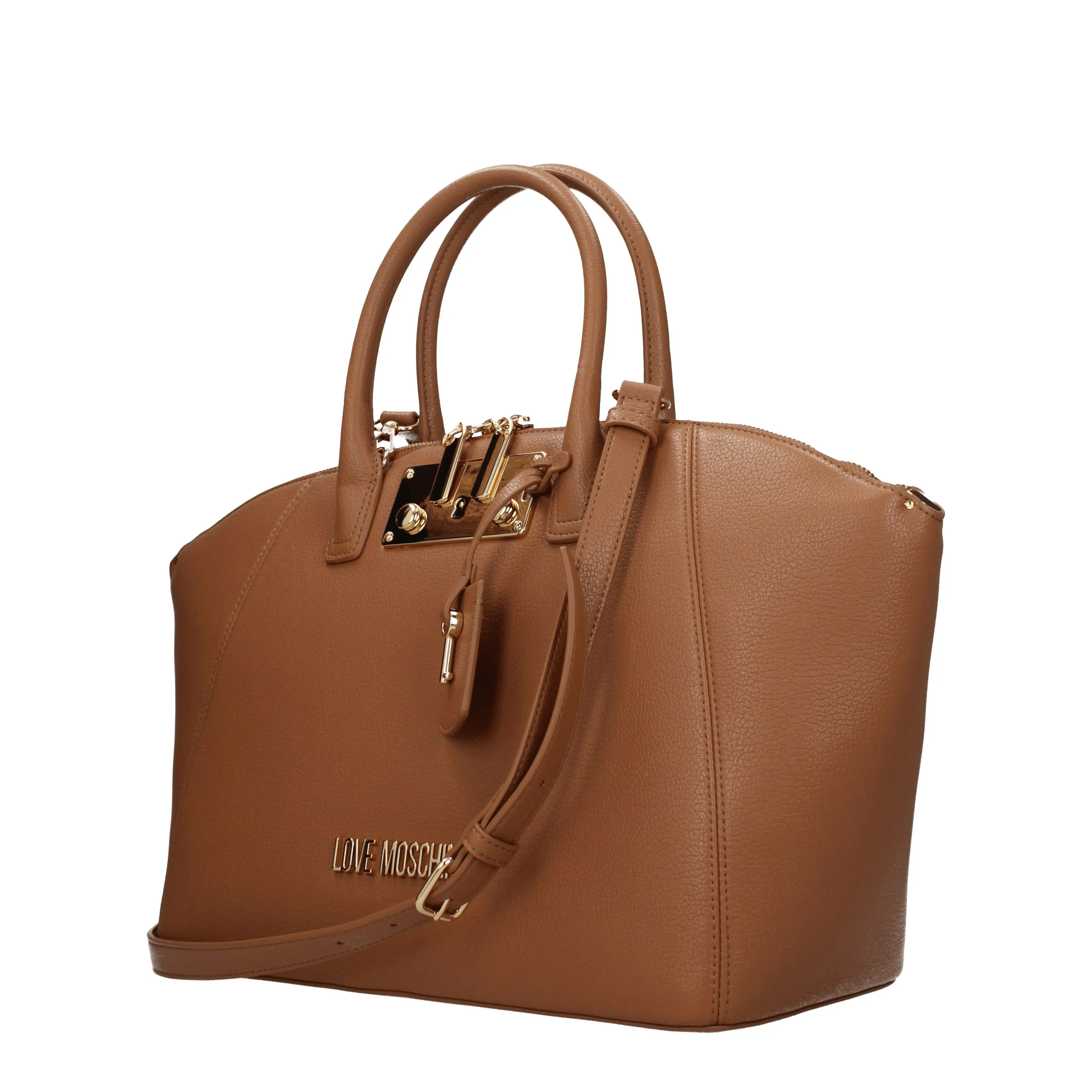 Love Moschino Hand Sacs Femmes Polyuréthane Brown / Camel