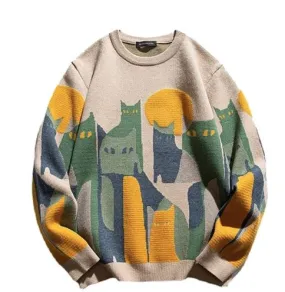 Luna | Sweat unisexe avec chats