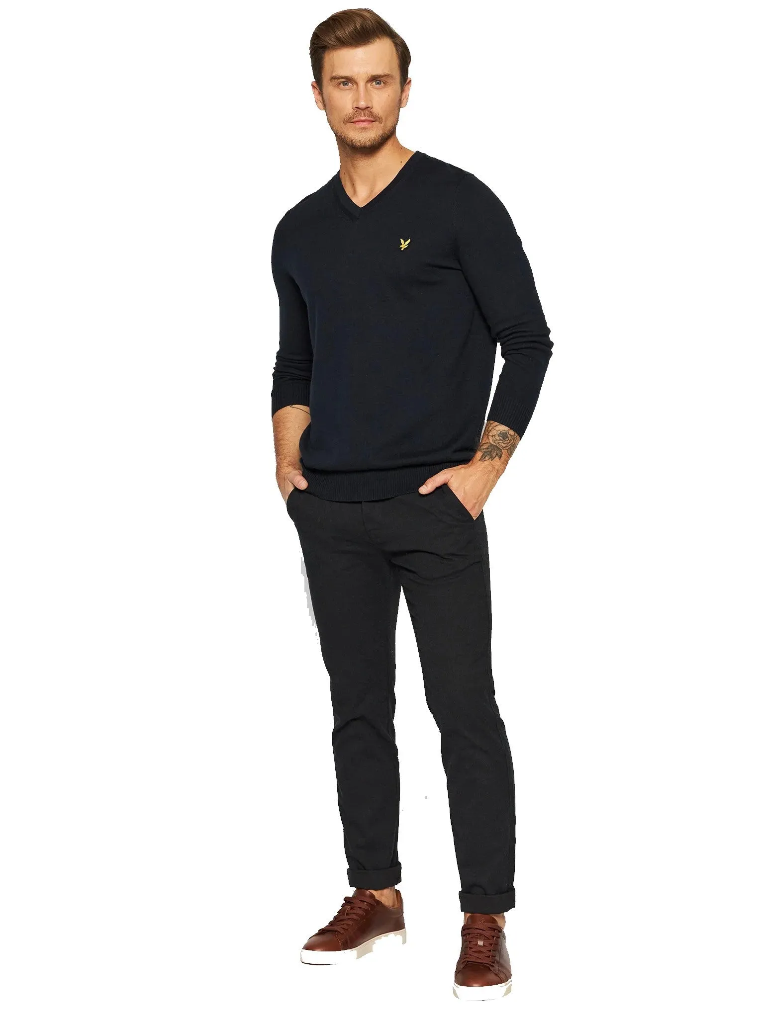 LYLE & SCOTT PULL COL V Marine