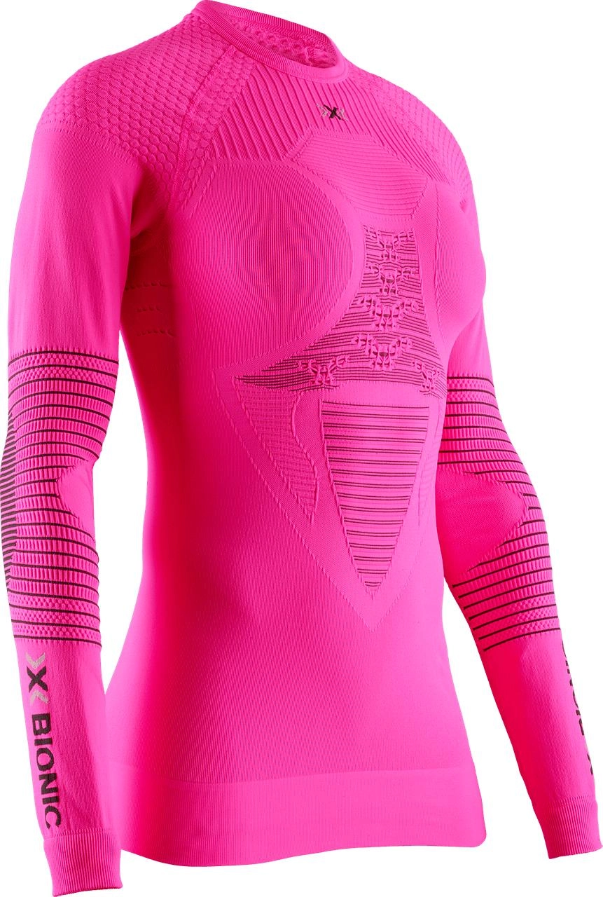 Mailllot de Corps X-Bionic Women Energizer 4.0 Round Neck Lg Sl Pink/Anthra