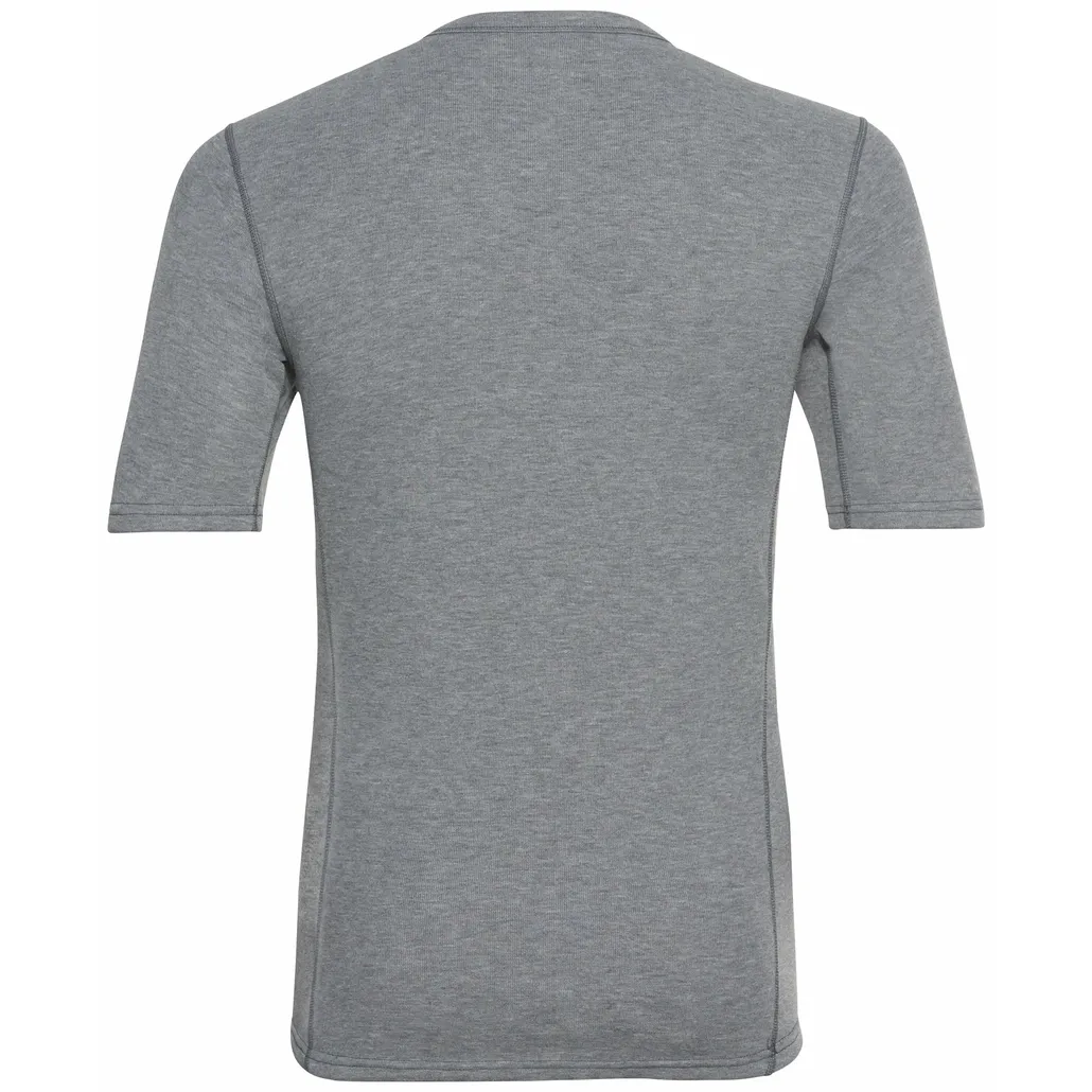 Maillot de Corps Odlo Men BL Top Crew Neck S/S Active Warm Eco Odlo Steel Grey Melange