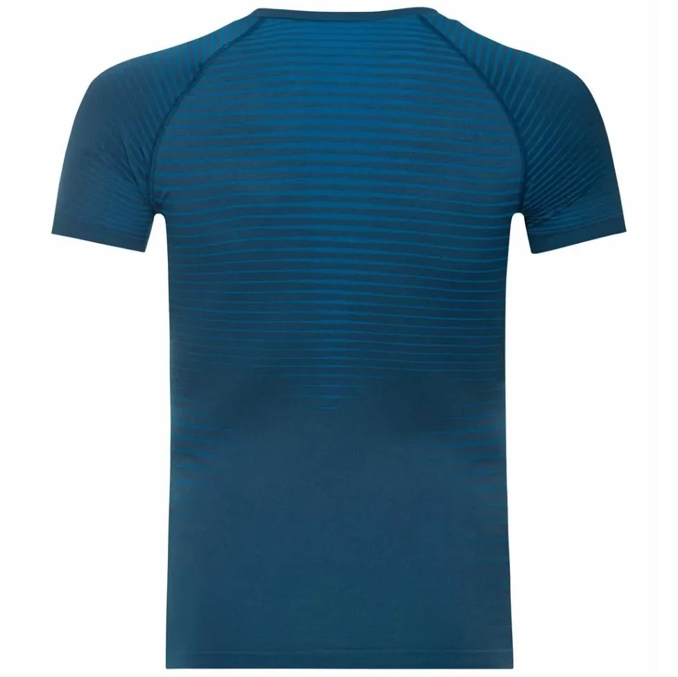 Maillot de Corps Odlo Men Crew Neck S/S Performance Light Blue Wing Teal Indigo Bunting