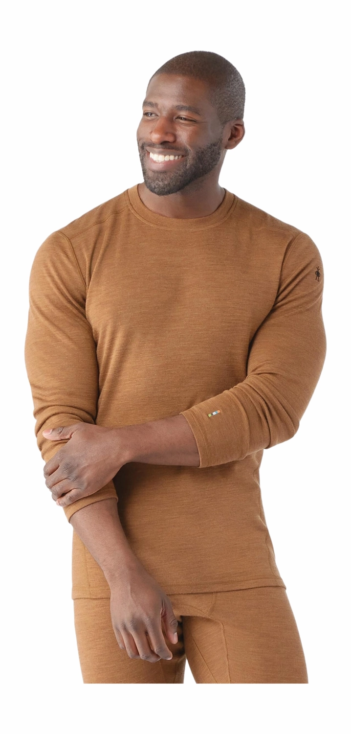 Maillot de Corps Smartwool Men Classic Thermal Merino Base Layer Crew Boxed Fox Brown Heather