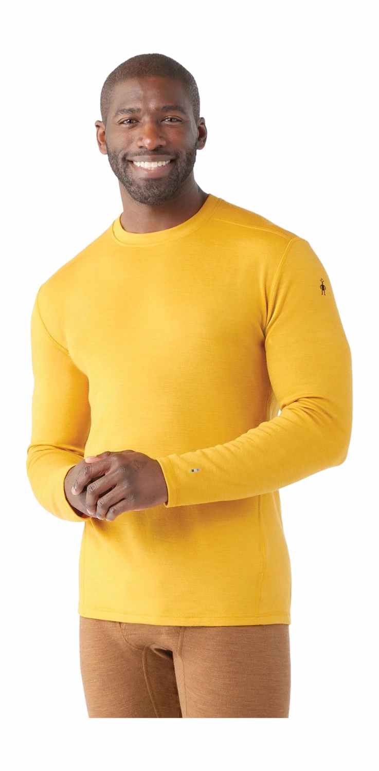 Maillot de Corps Smartwool Men Classic Thermal Merino Base Layer Crew Boxed Honey Gold