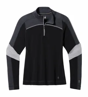 Maillot de Corps Smartwool Women Classic Thermal Merino Base Layer Colorblock 1/4 Zip Boxed Black