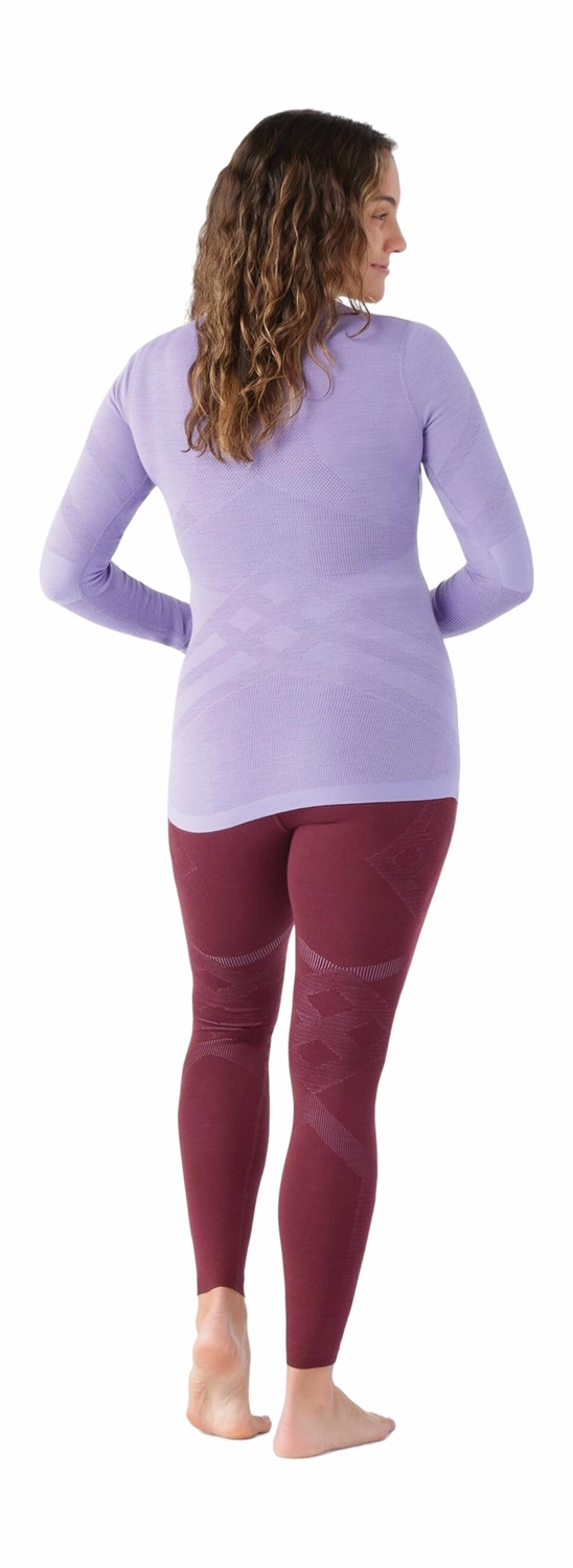 Maillot de Corps Smartwool Women Intraknit Thermal Merino Base Layer Crew Violet-Purple Iris