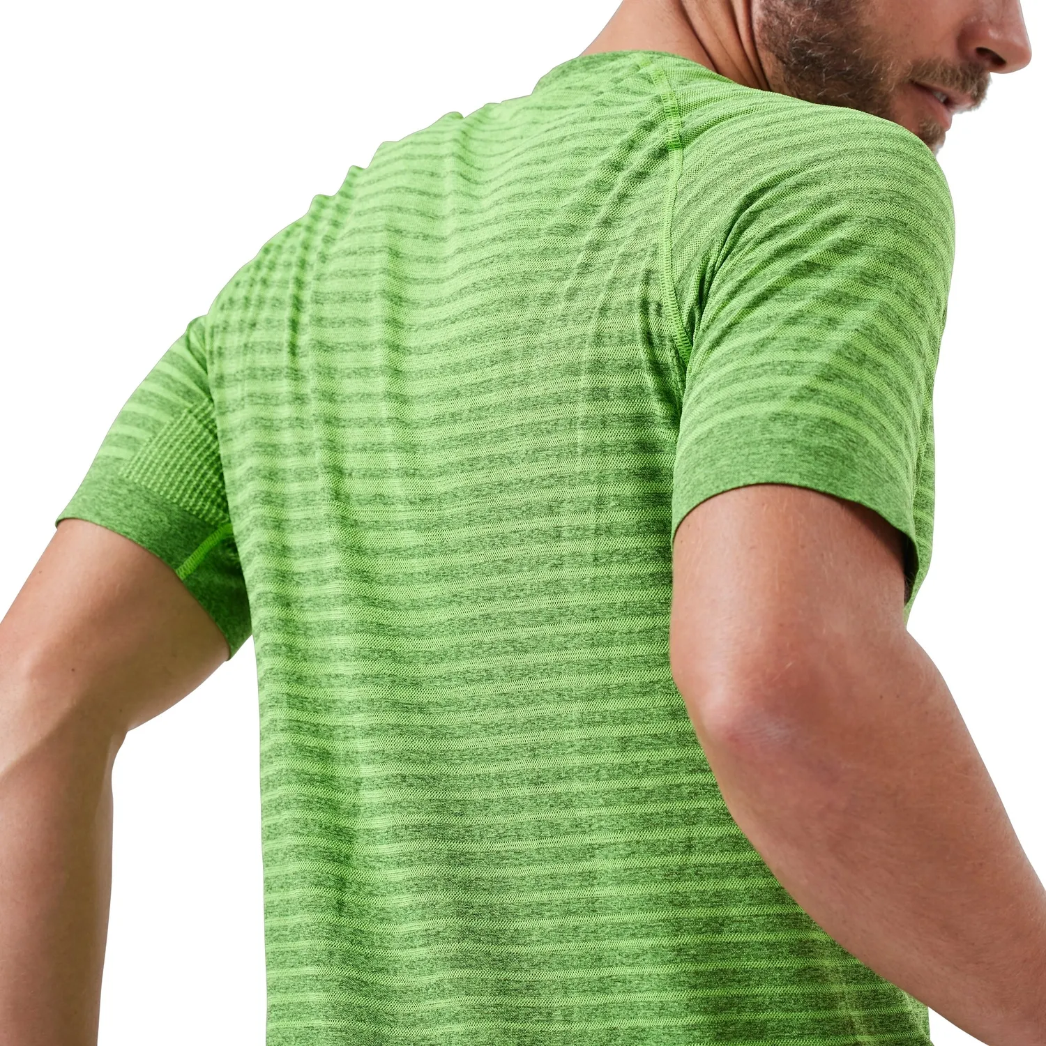 Maillot de Sport Odlo Men SS Crew Neck Essential Seamless Lime Green Melange