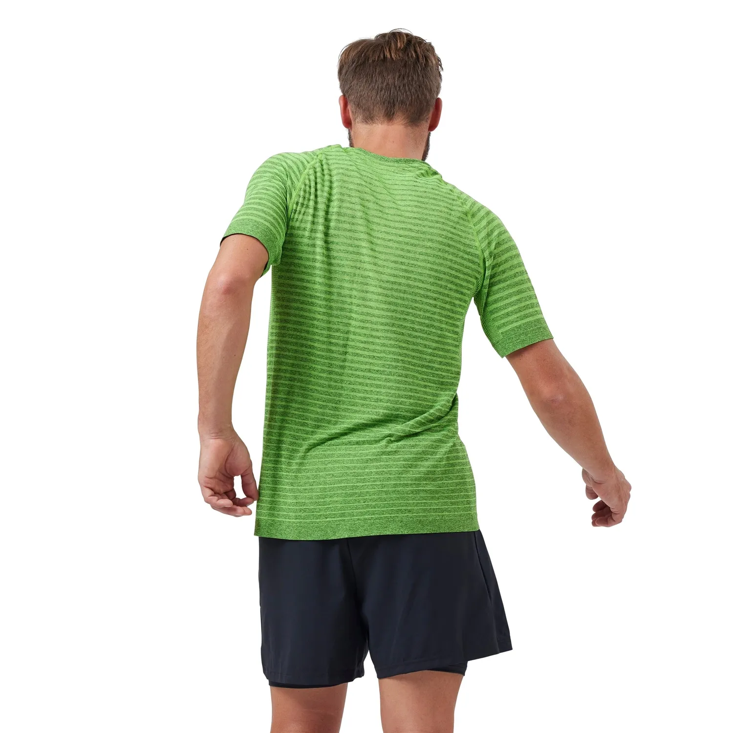 Maillot de Sport Odlo Men SS Crew Neck Essential Seamless Lime Green Melange