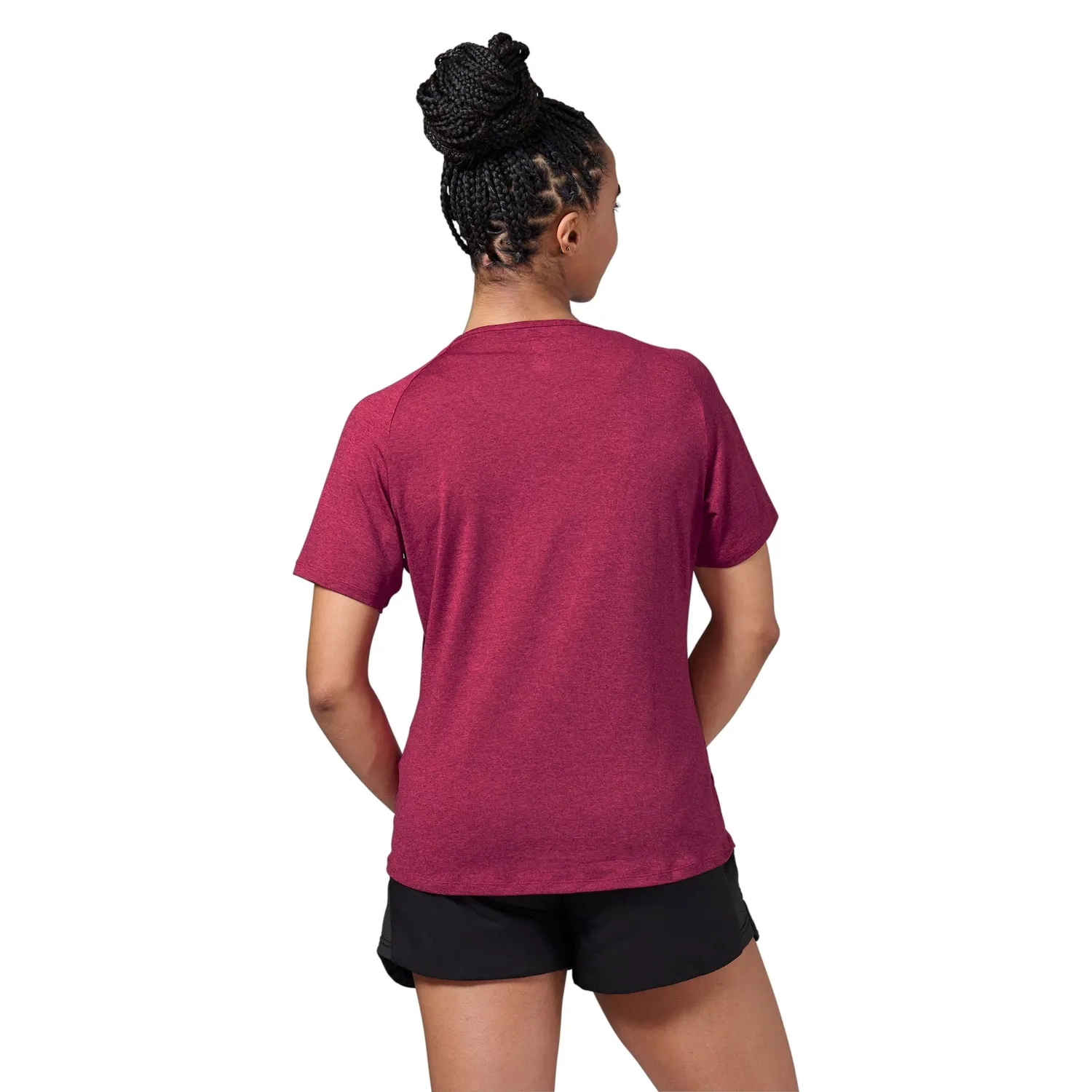 Maillot de Sport Odlo Women SS Crew Neck Run Easy 365 Festival Fuchsia Melange