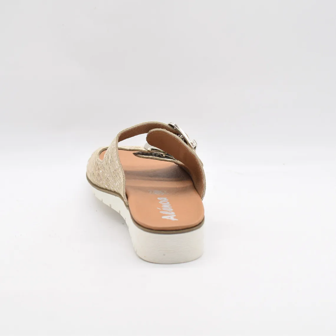 Mules pour femme en cuir taupe | 3 Suisses