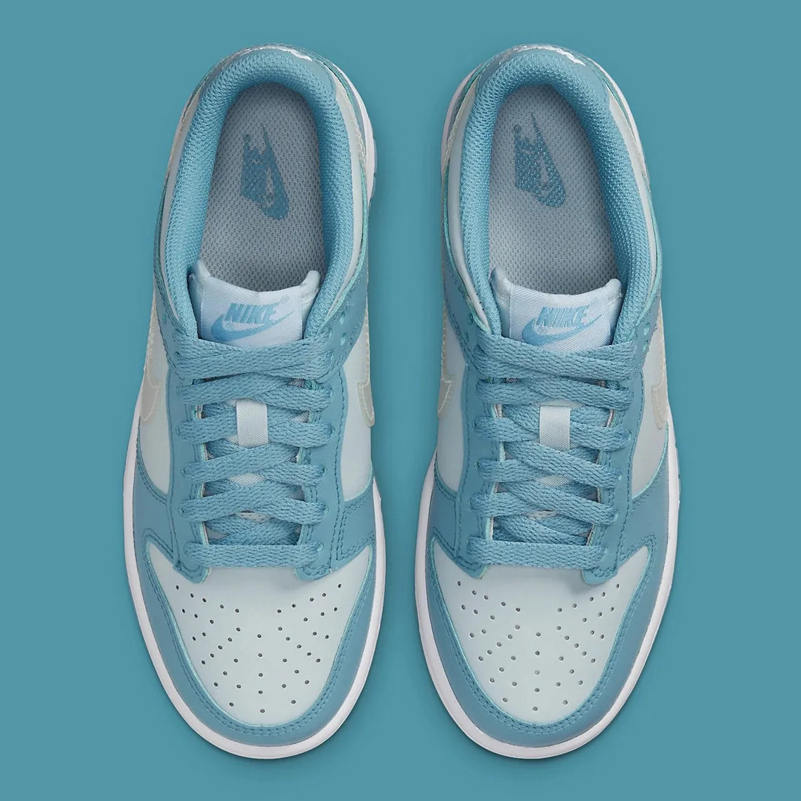 Nike Dunk Low Clear Blue Swoosh