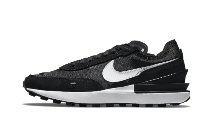 Nike Waffle One Black White Swoosh