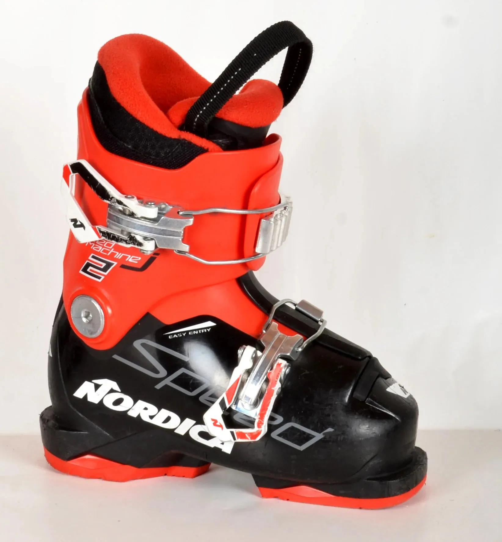 Nordica SPEEDMACHINE J2 red - chaussures de ski d'occasion Junior