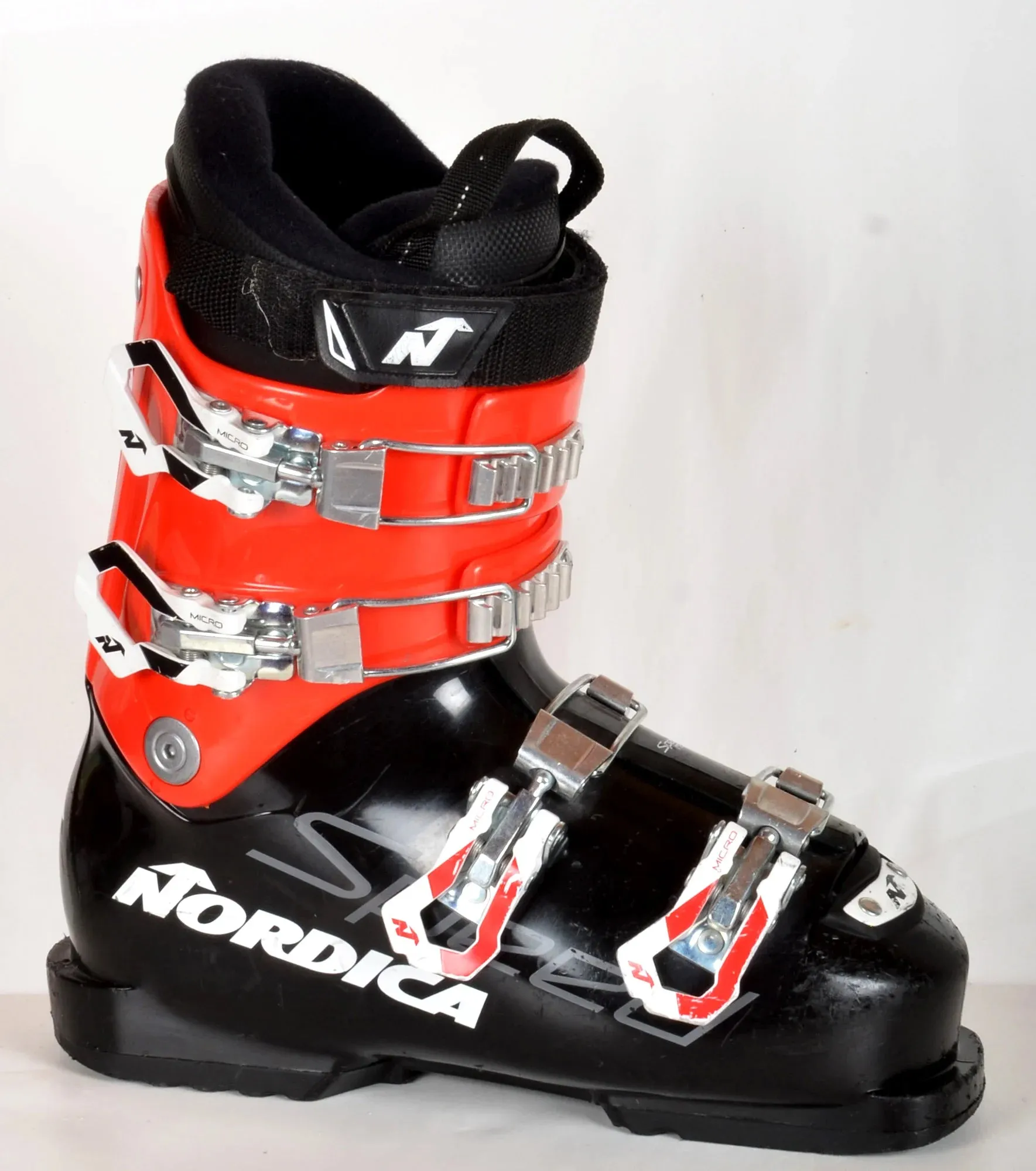 Nordica SPEEDMACHINE J4 red - chaussures de ski d'occasion Junior