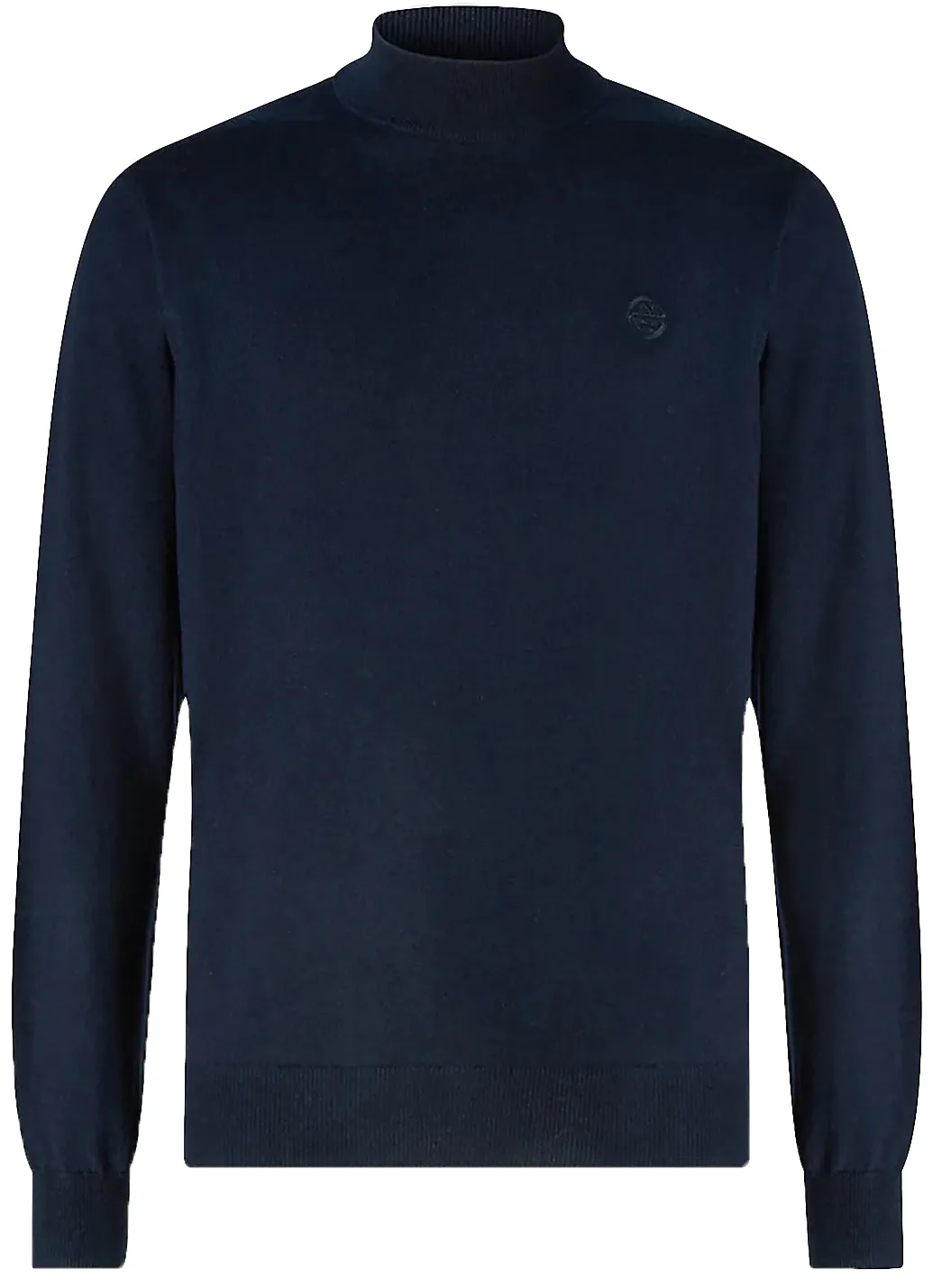 North Sails Men Mock Neck 12GG Navy Blue