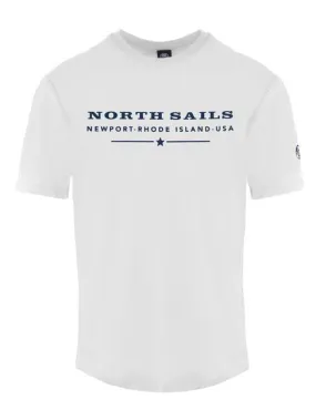 North Sails Newport - Rhode Island T-Shirt En Cotton Blanche - Achetez À Prix Outlet!