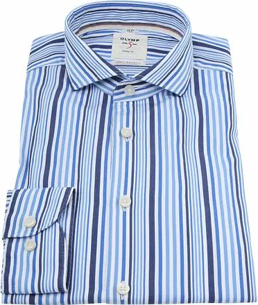 OLYMP Chemise Level 5 Rayures Bleu 353854-18 marine commande