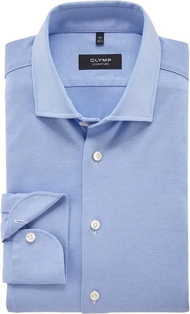 Olymp Chemise Signature Jersey Bleu Clair 850144-11 commande