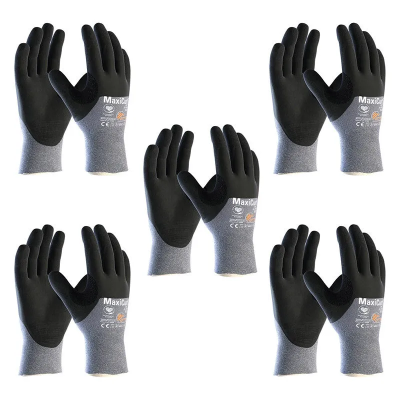 Pack de 5 Gants de travail MaxiCut Oil ATG 44-505