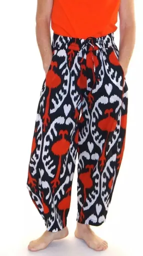 Pantalon bouffant en coton imprimé léger Kali Yog