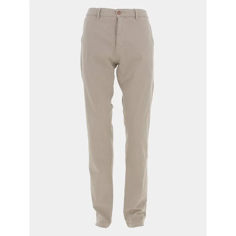 Pantalon chino vitamine imprimé beige homme - Izac | wimod