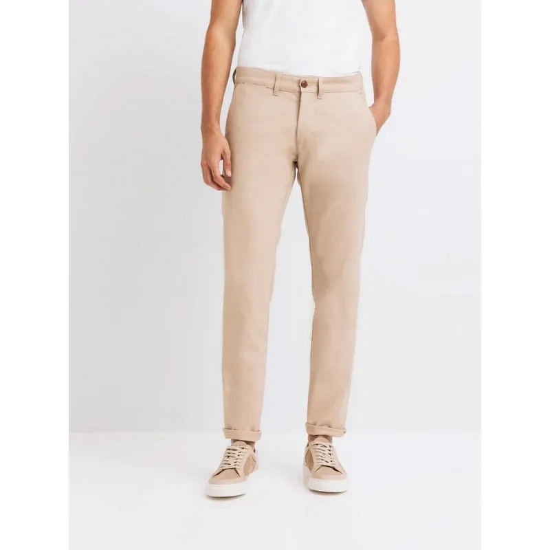 Pantalon chino vitamine imprimé beige homme - Izac | wimod