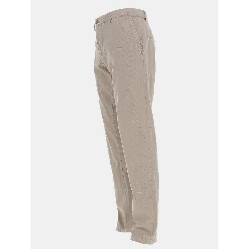 Pantalon chino vitamine imprimé beige homme - Izac | wimod