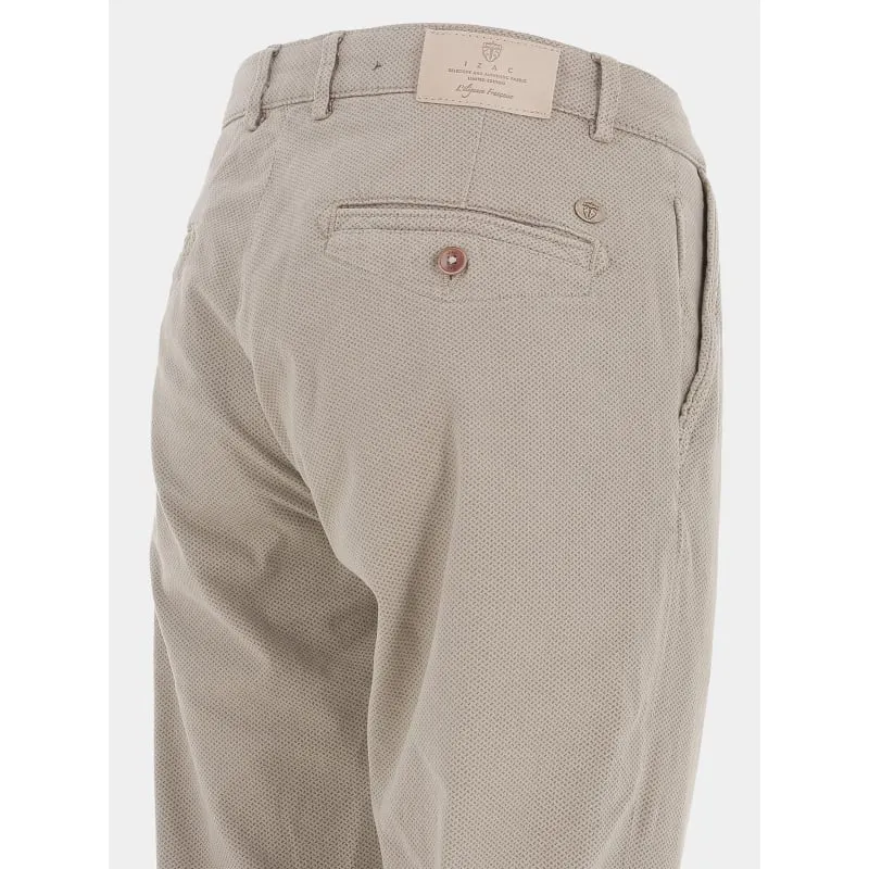 Pantalon chino vitamine imprimé beige homme - Izac | wimod