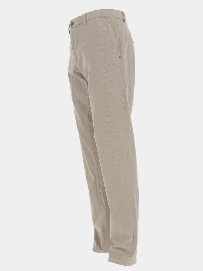 Pantalon chino vitamine imprimé beige homme - Izac | wimod