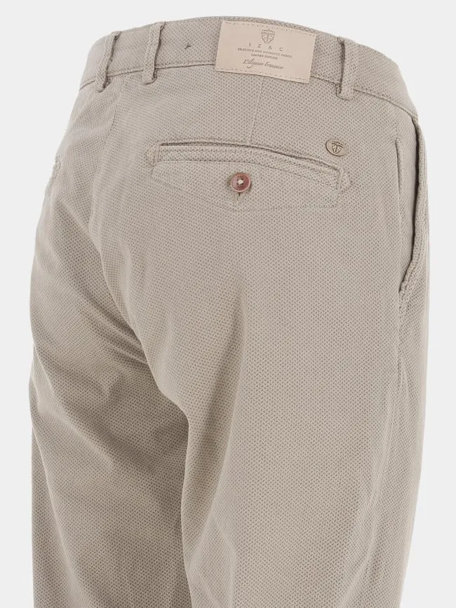 Pantalon chino vitamine imprimé beige homme - Izac | wimod