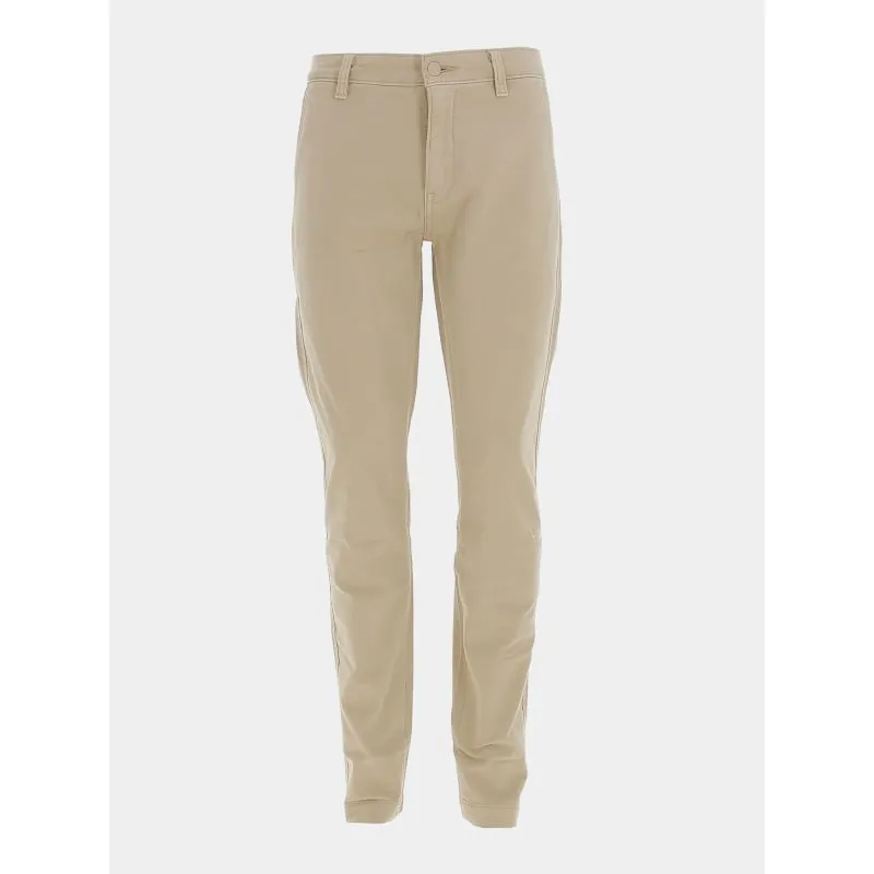 Pantalon chino vitamine imprimé beige homme - Izac | wimod