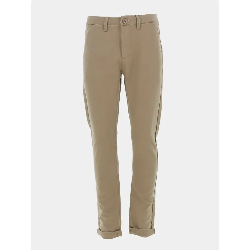 Pantalon chino vitamine imprimé beige homme - Izac | wimod