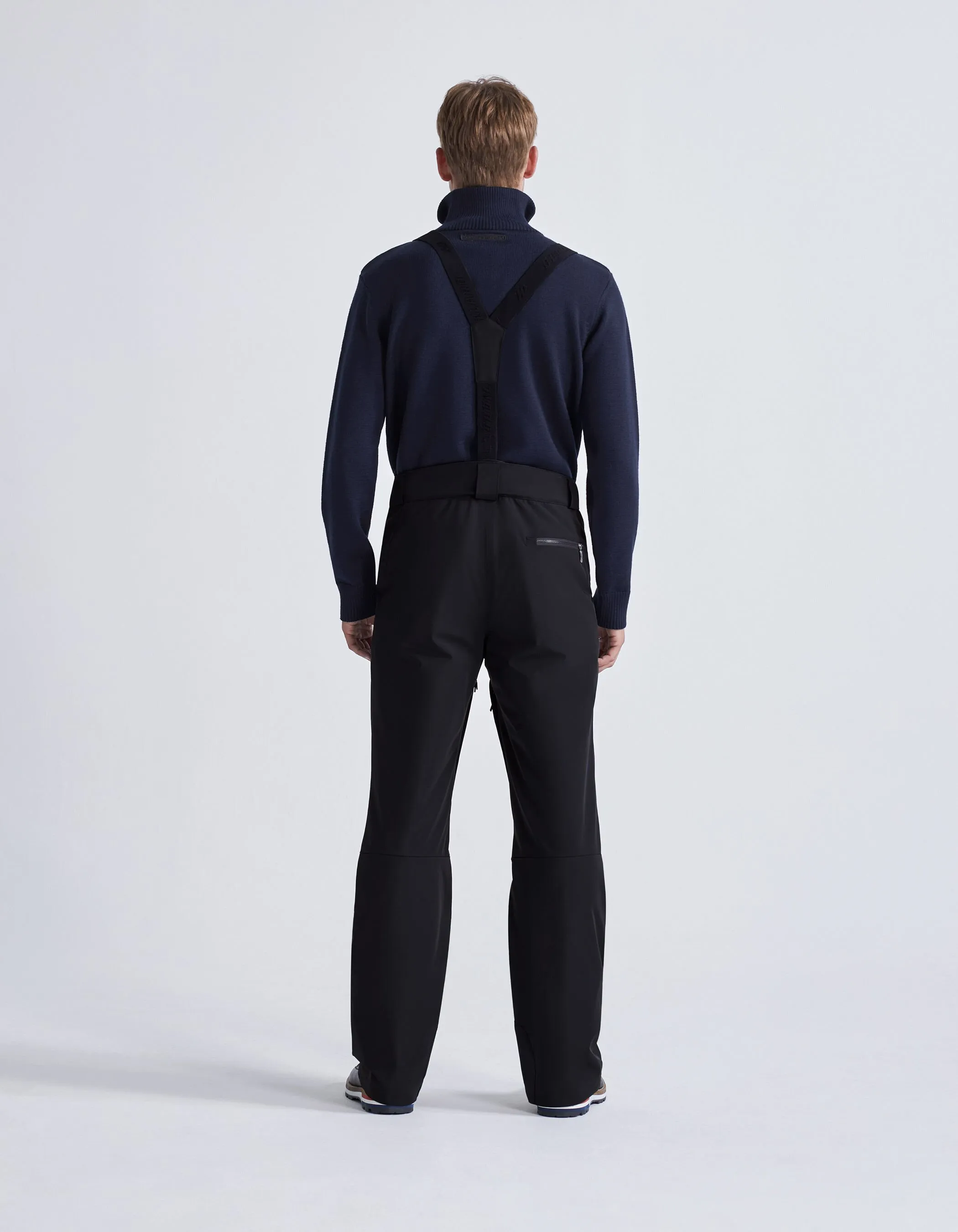 Pantalon de ski noir à bretelles IKKS x DUVILLARD Homme