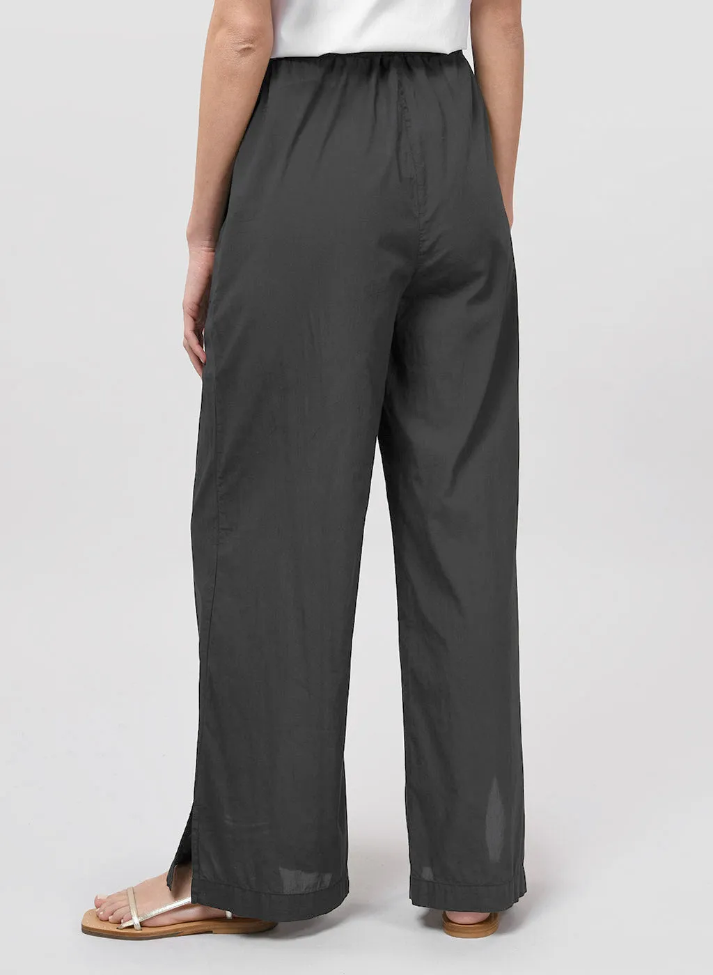 Pantalon Jane noir en voile de coton