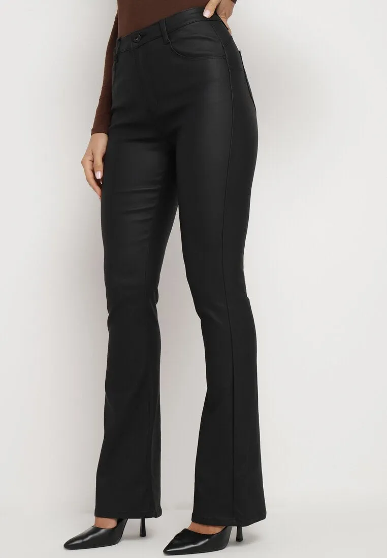 Pantalon à cloche classique noir