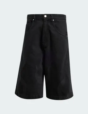 Pantalón Corto Vaquero adidas Flames Negro Hombre