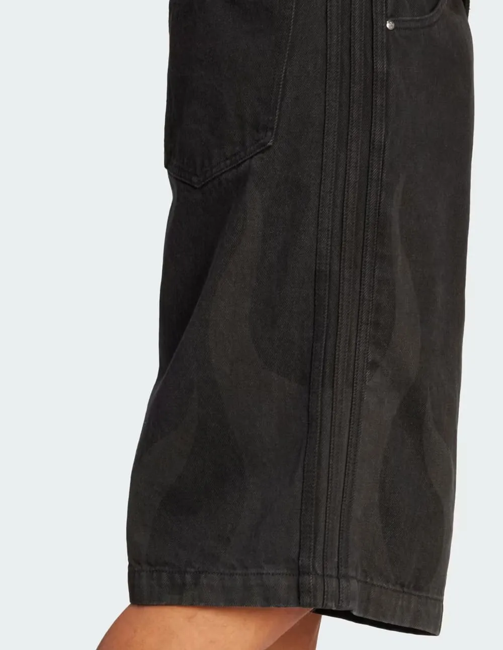 Pantalón Corto Vaquero adidas Flames Negro Hombre