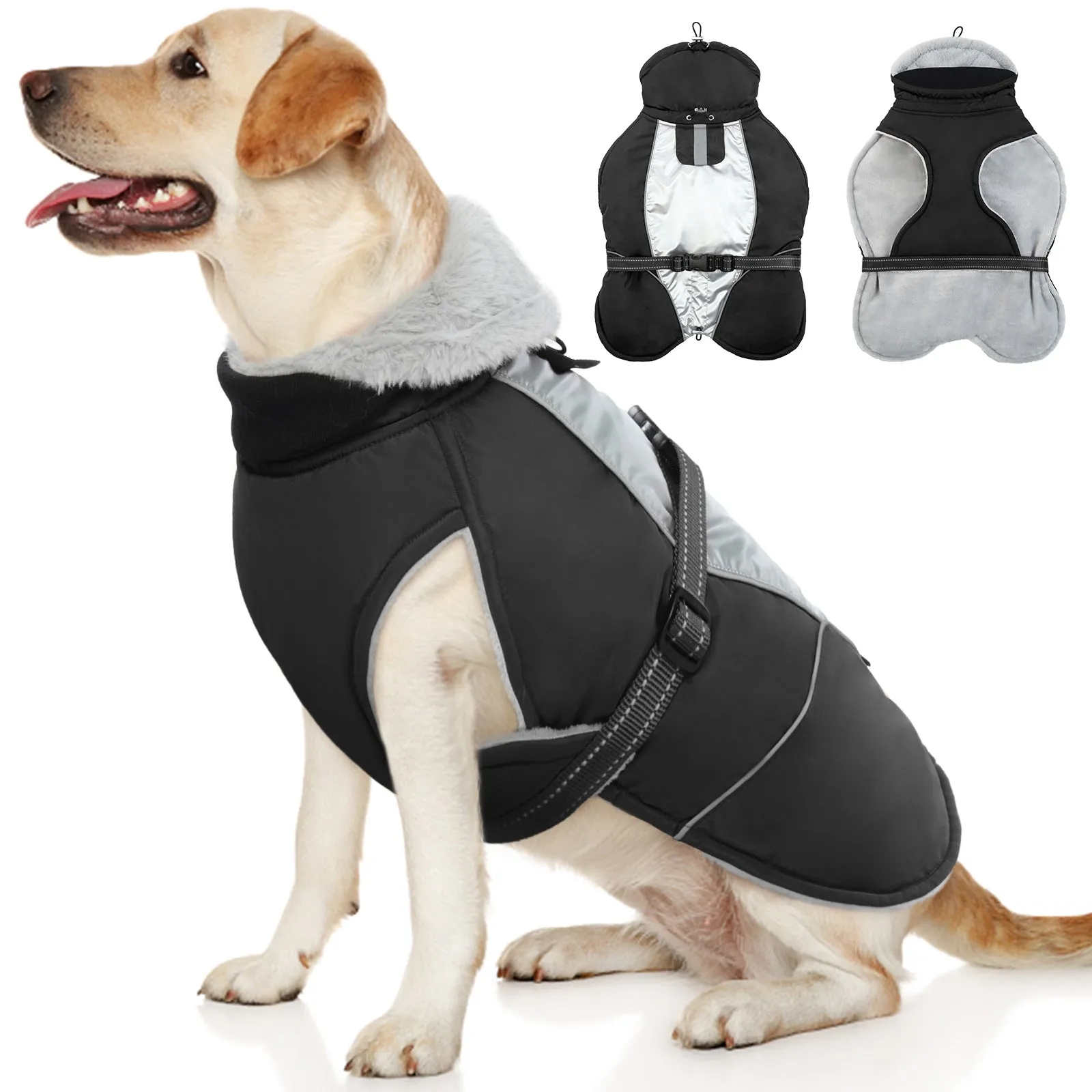 PawComfort - Gilet réfléchissant pour chien pour l'hiver | Sr et chaleureux