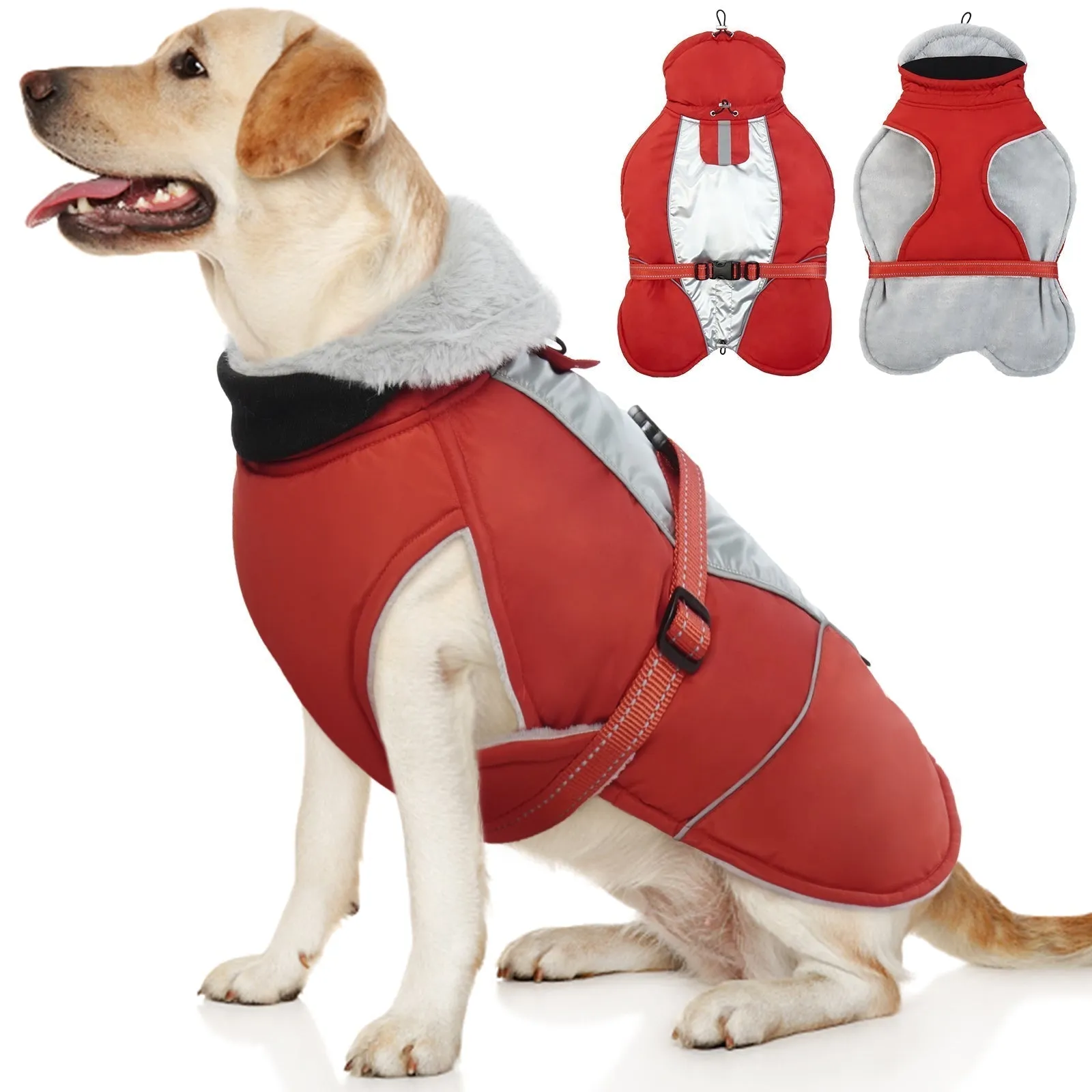 PawComfort - Gilet réfléchissant pour chien pour l'hiver | Sr et chaleureux