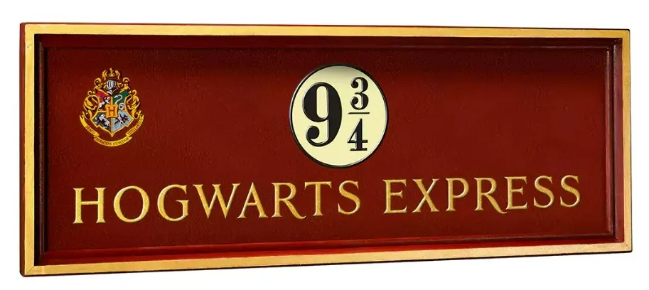 Plaque Poudlard Express 9 3/4 - Noble Collection - Harry Potter