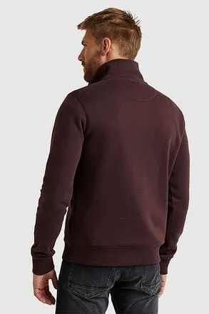 PME Legend Pull zippé à demi-bouton Bordeaux PSW2310462-82