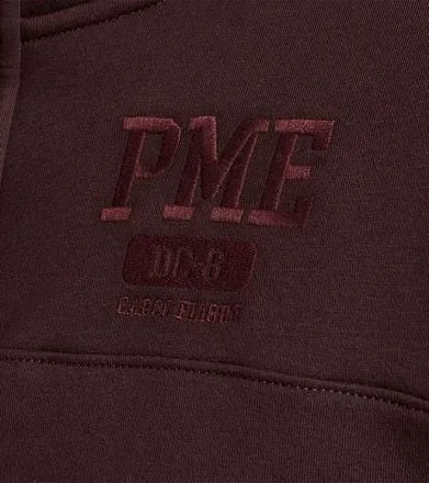 PME Legend Pull zippé à demi-bouton Bordeaux PSW2310462-82